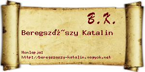 Beregszászy Katalin névjegykártya