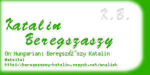katalin beregszaszy business card